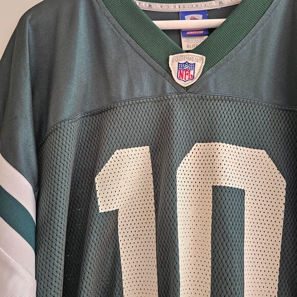 Reebok NFL New York Jets Chad Pennington #10 Jersey XL Green White - Picture 7 of 11